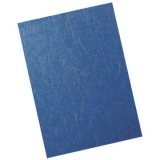 Обложка д/переплета картон А4 230г/м2 кожа син (100)