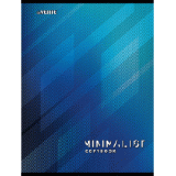 Тетрадь А4 спираль 80л клетка карт/обложка ВД-лак deVente Blue design синяя (35) лимит