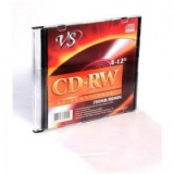 Диск CD-RW Slim Case 700MВ 4-12x VS (5) 