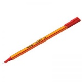 Ручка капиллярная линер 0,4мм непрозр/трехгр/корпус Berlingo красная (24)
